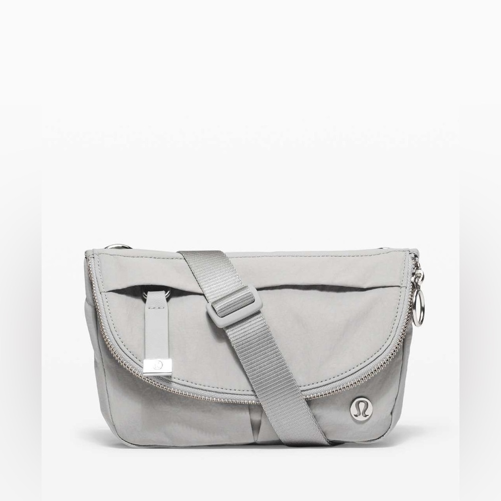 lululemon athletica Light Gray Crossbody Bag